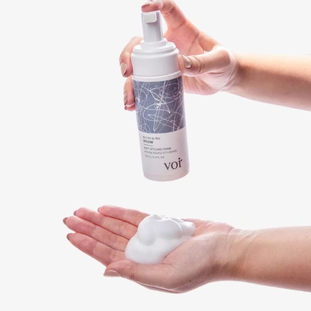 Vor Secrets in the Snow Soft Styling Foam Non-Aerosol Mousse Velvety Formula New